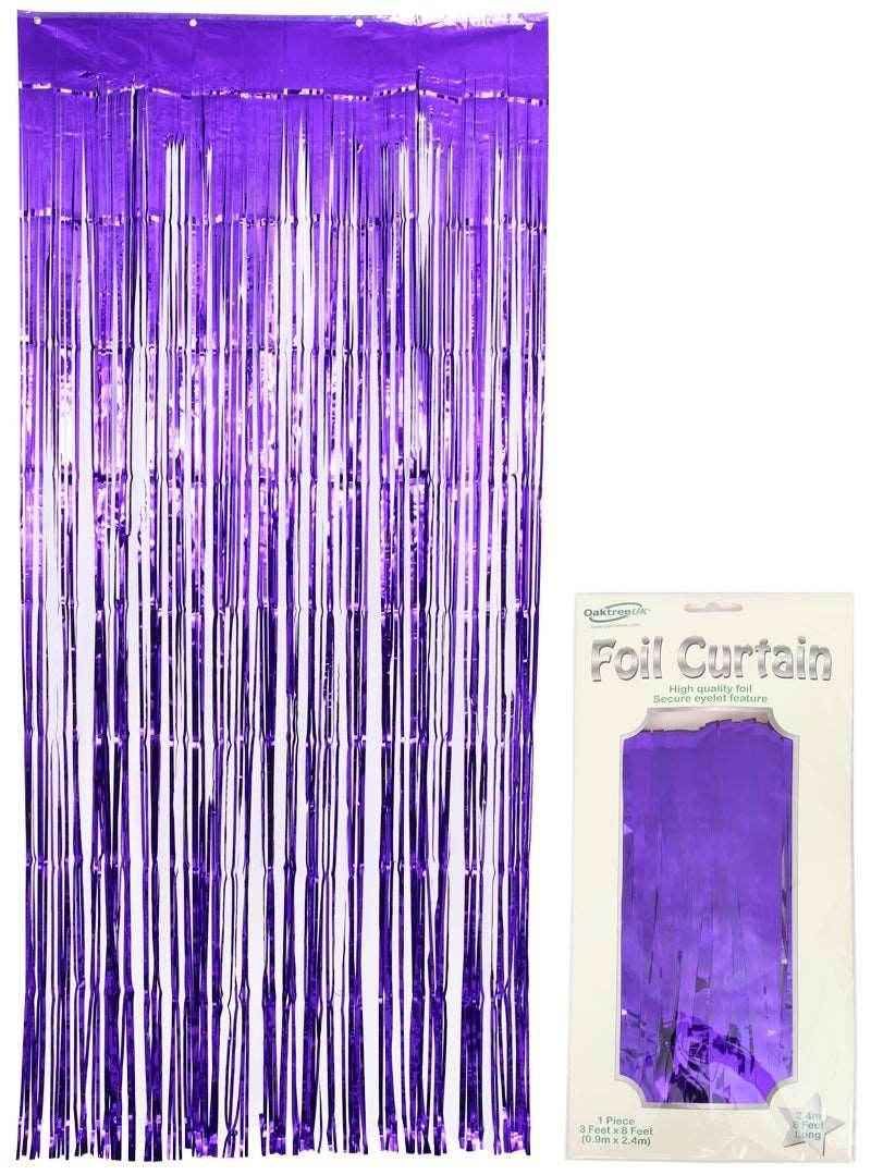 Metallic Purple Foil Door Curtain