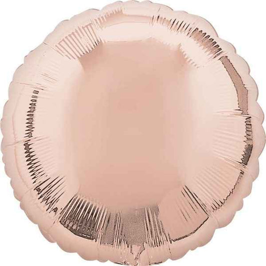 Metallic Rose Gold Round Foil Balloon
