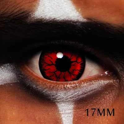 Mini Sclera Red Rage Contact Lenses for Striking Looks