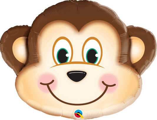 Monkey Head Shaped Foil Balloon