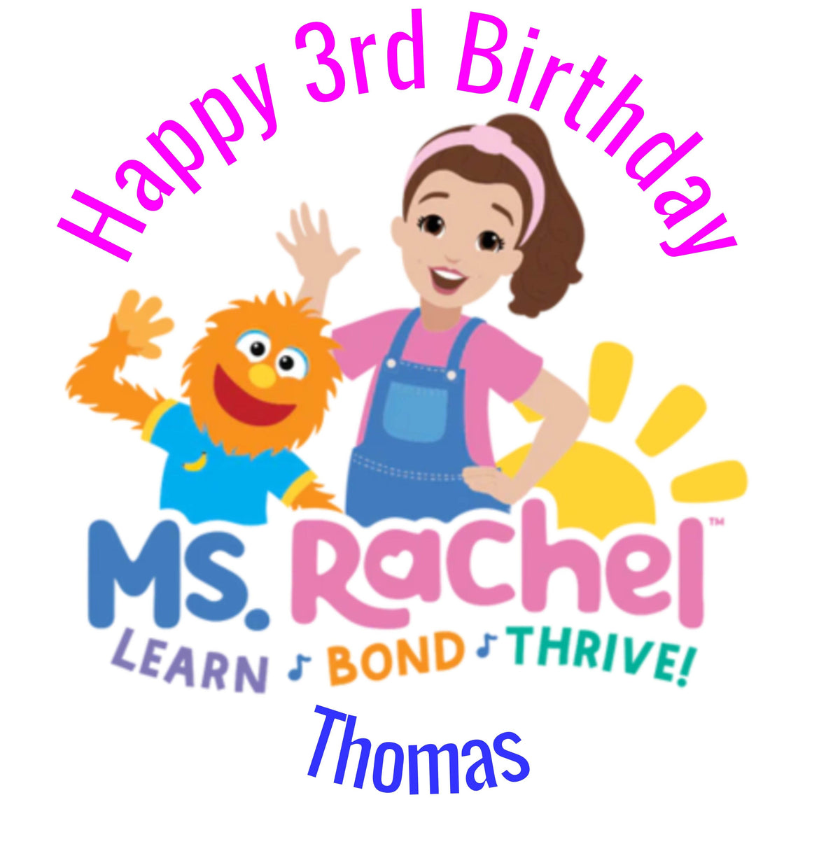 Ms Rachel Foil Balloon
