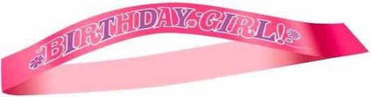 Pink Birthday Girl Sash