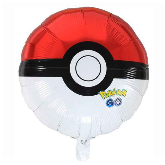 Pokemon Ball Round Foil Balloon - Colorful 18" Fun for Any Occasion