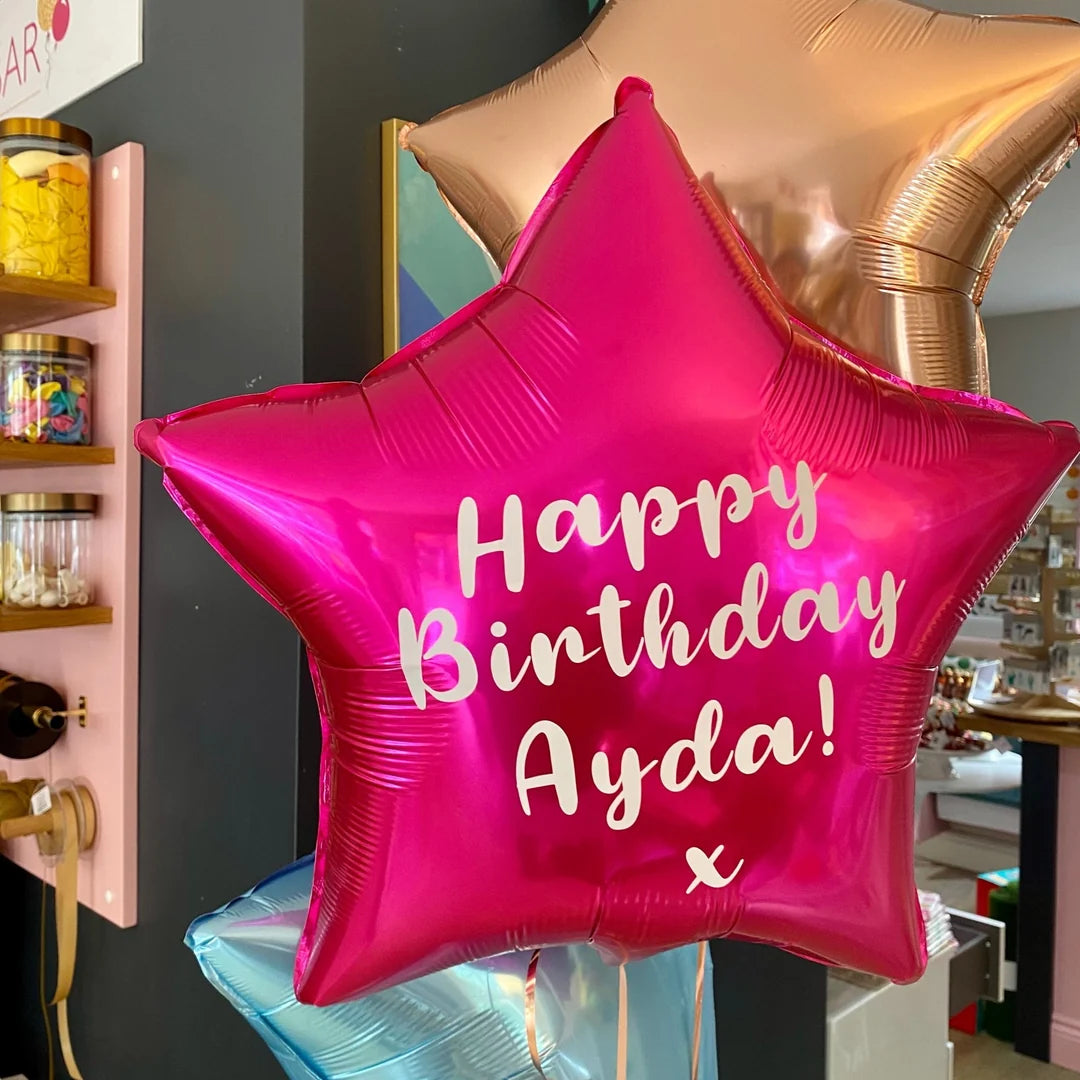 Personalised Star Foil Balloons