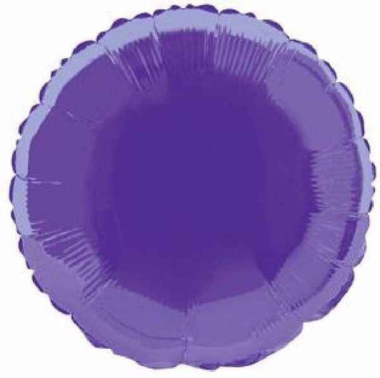 Purple Round Foil Balloon