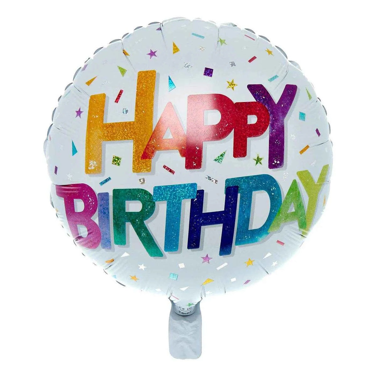 Rainbow Birthday Text Foil Balloon