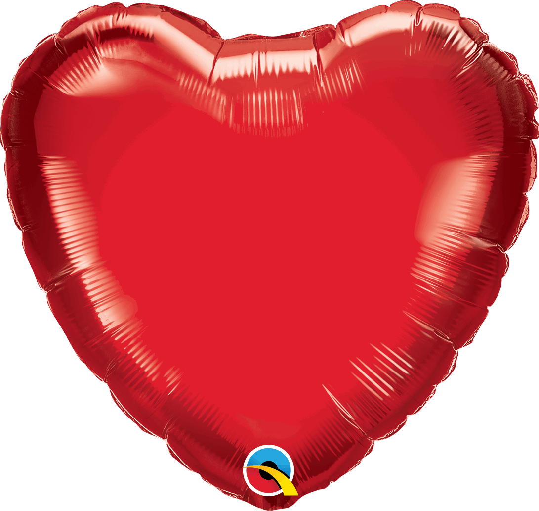 Red Heart Foil Balloons
