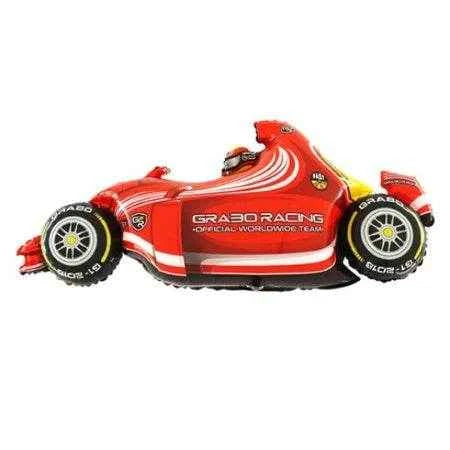 Red Formula 1 Racing Car Shaped Foil Balloon