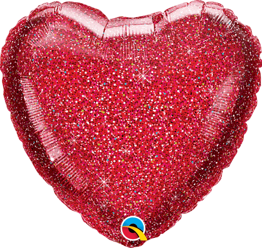 Red Glitter Heart