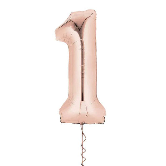 Rose Gold Giant Helium Numbers