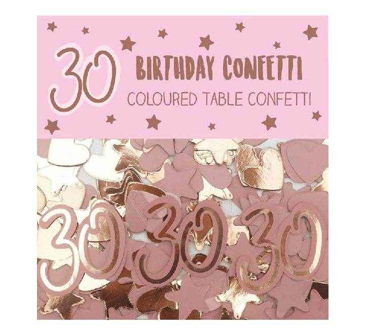 Rose Gold Pink 30th Birthday