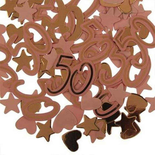 Rose Gold Pink 50th Birthday