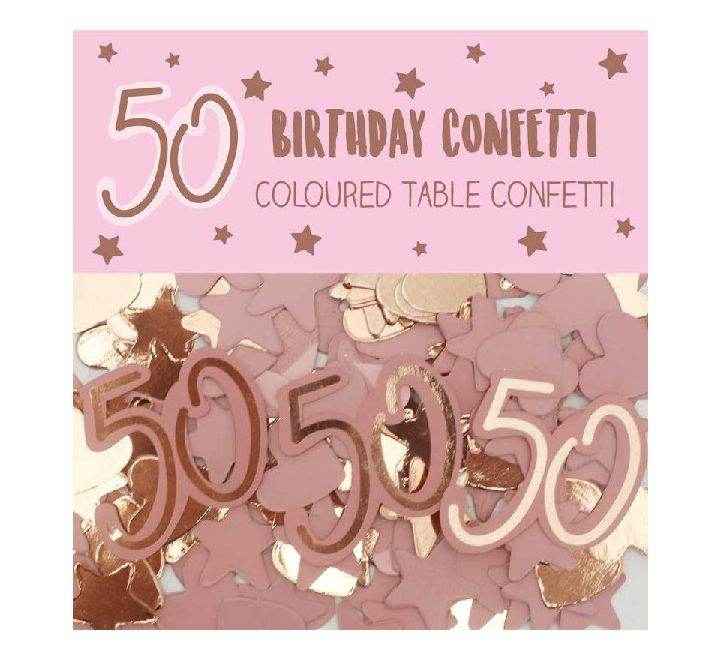 Rose Gold Pink 50th Birthday
