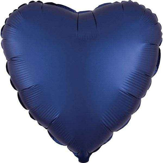 Satin Luxe Navy Heart