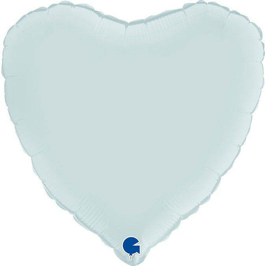 Satin Pastel Blue Heart