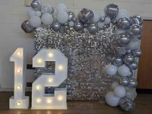 Silver Sequin Wall Panel HIRE ONLY - Glamorous Event Backdrop