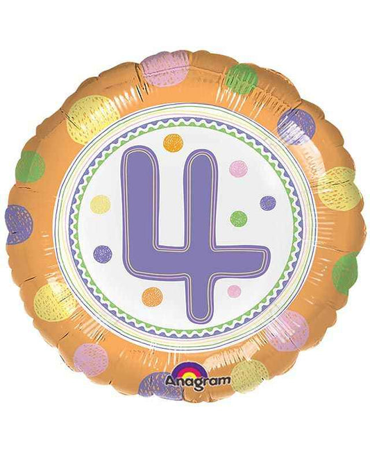 Spot On Age 4 Foil Balloon