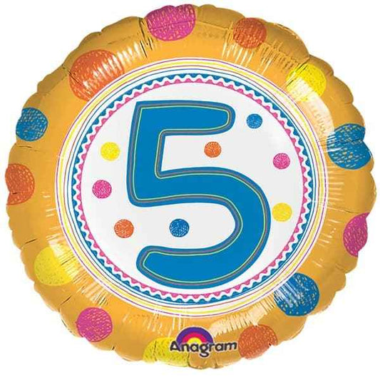 Spot On Age 5 Foil Balloon