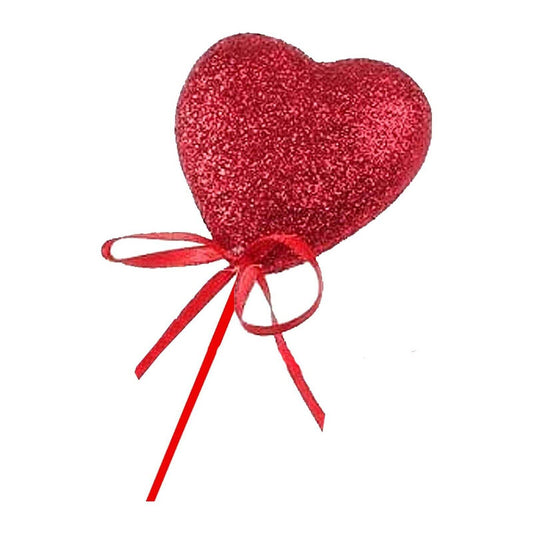 Glitter Hearts On Sticks 6 Pack - Eternity Party Express