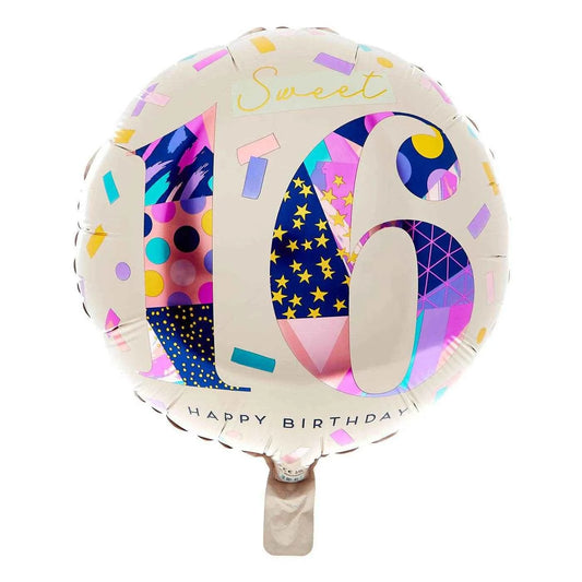 Sweet 16 Happy Birthday Foil Balloon