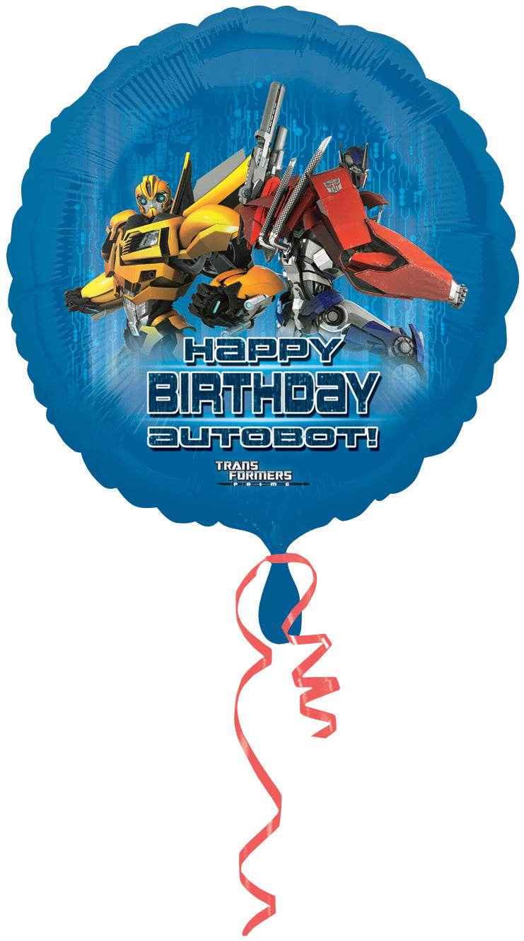Transformers Happy Birthday Foil Balloon