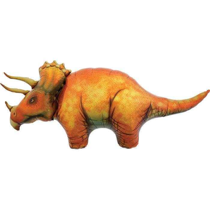 Triceratops Super Shape Foil Balloon - A Dino-Mite Party Addition!