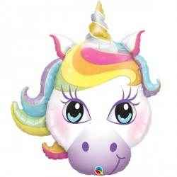 Unicorn Pastel Head Shape Balloon