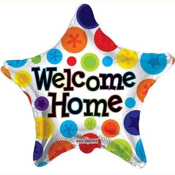 Welcome Home 18 Inch Star Foil Balloon