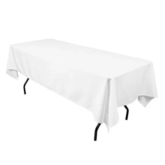 White Rectangle Table Cloths HIRE ONLY