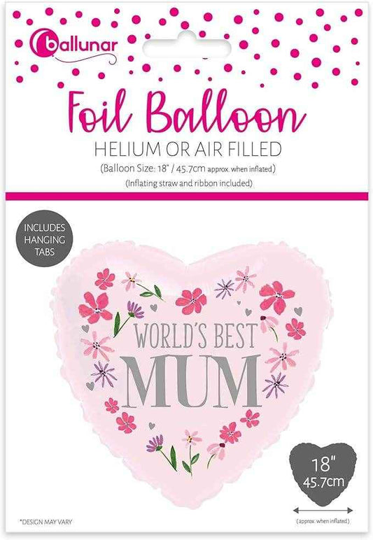 Worlds Best Mum Foil Balloon