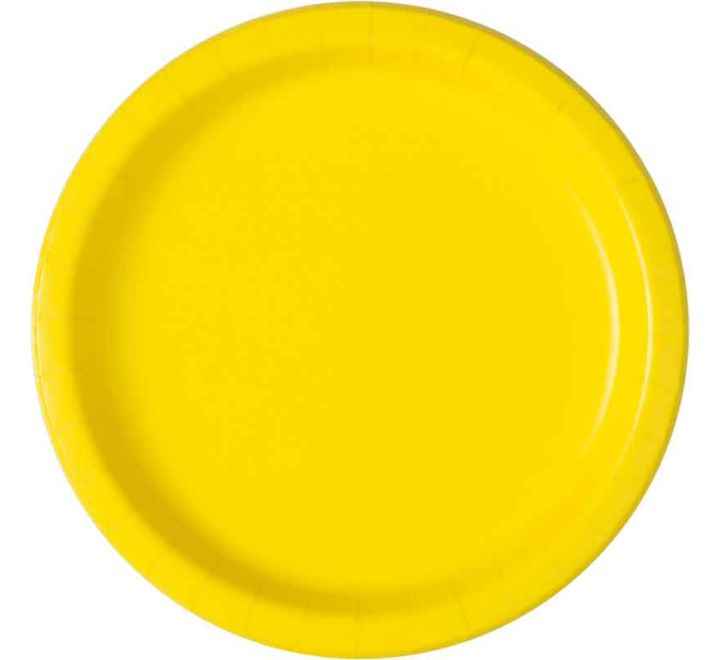 Yellow Plates 22cm - Perfect for Any Event