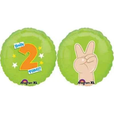 You're 2 Today! Foil Balloon