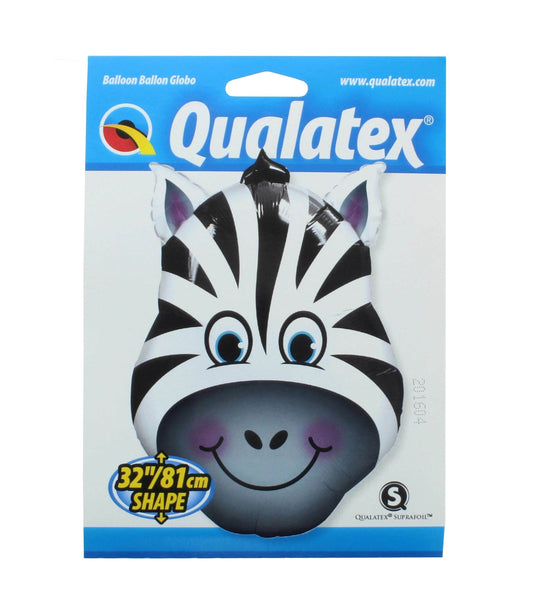 Zebra Head Shaped Foil Balloon