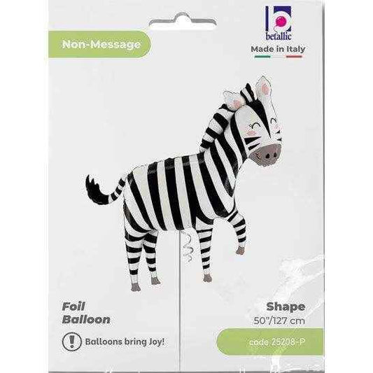 Zebra Shaped Foil Balloon